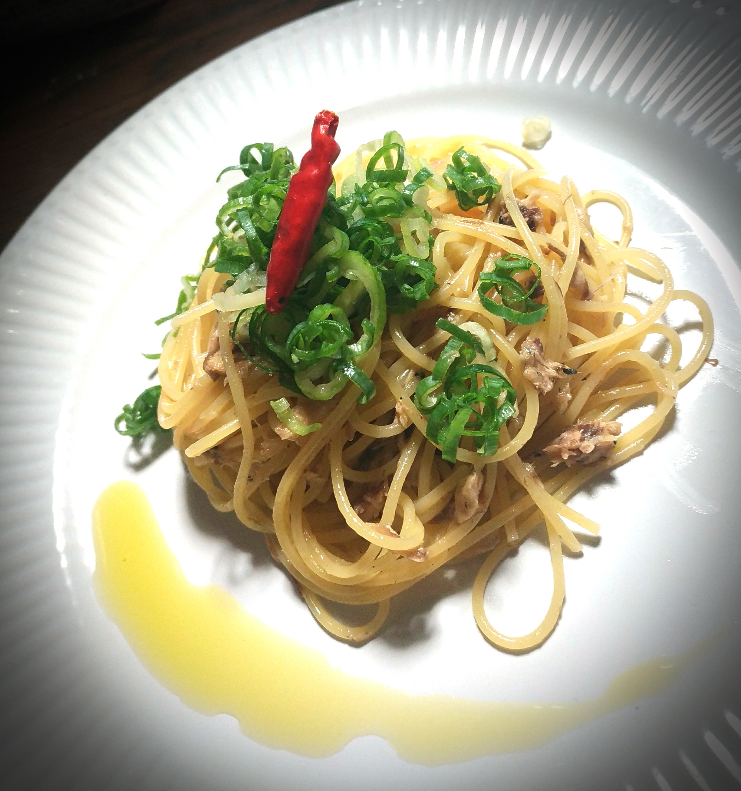 簡単 鯖缶で和風ペペロンチーノ Oishiine おいしいね