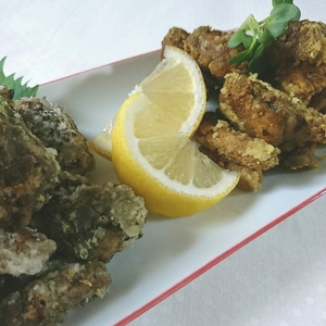 釧路のいわし水煮の２色揚げ