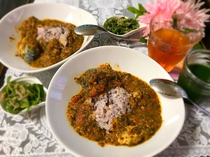 ほうれん草と鯖の最強カレー