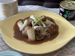 釧路のいわしの竜田揚げのあんかけ