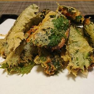 さんま蒲焼大葉巻き揚げ
