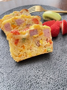えだまめとコーンのとろ〜りチーズのケークサレ