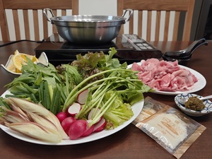 夏のコラーゲン豚しゃぶ＆ジュレうどん