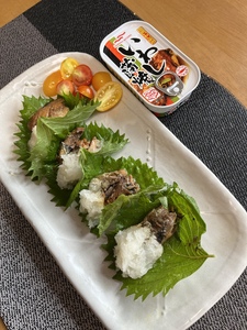 鰯の蒲焼き大葉巻き