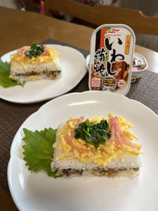 いわし蒲焼のひつまぶし風