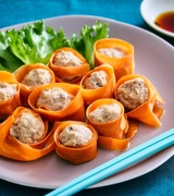 さけの“レンチン”キャロットシュウマイ