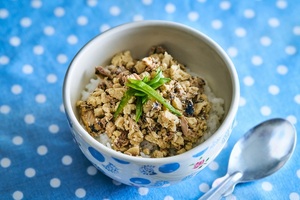 さんまのおからそぼろ丼