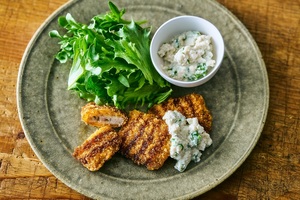 あじフライの豆腐タルタル