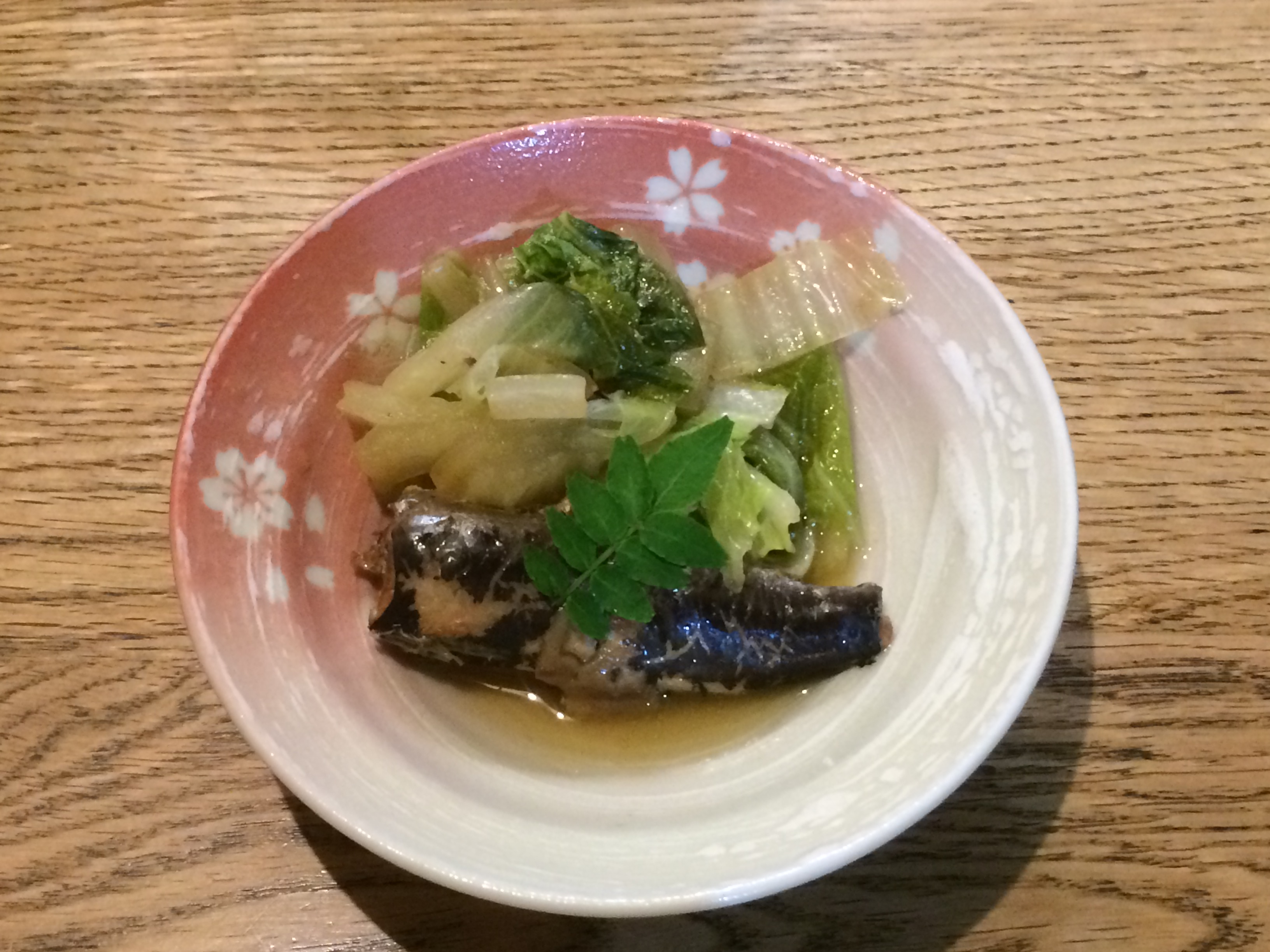 いわし煮付缶と白菜のさっと煮 Oishiine おいしいね