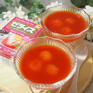 トマトのゼリー