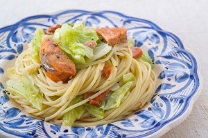 鮭とキャベツのパスタ Oishiine おいしいね 鮭とキャベツのパスタ Oishiine おいしいね